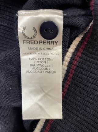 Polo Fred Perry Vintage Azul Marino