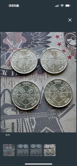 4 Monedas Franco 1966-1970