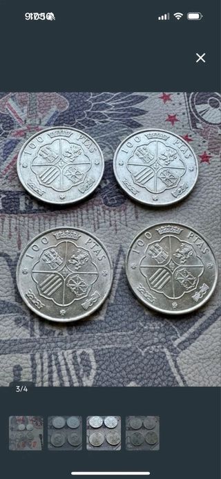 4 Monedas Franco 1966-1970