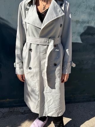 Gabardina Mango Beige Talla XS