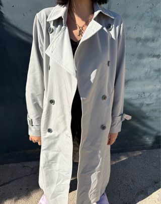 Gabardina Mango Beige Talla XS