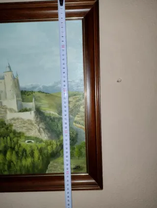 Cuadro Alcázar de Segovia pintado a mano