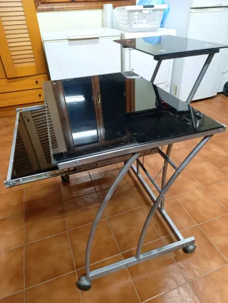 Mesa escritorio cristal 3 alturas