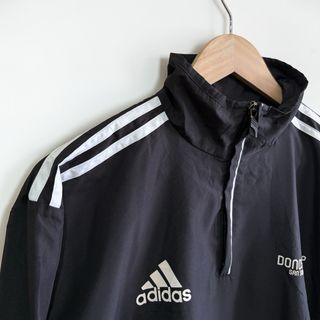 Cortavientos Adidas Negro Media Cremallera