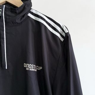 Cortavientos Adidas Negro Media Cremallera