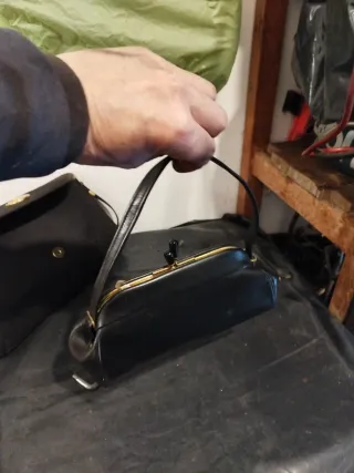 Borsa Duetto nera e multicolor