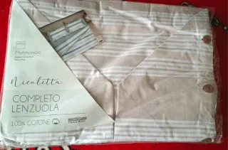 Completo Lenzuola Matrimoniali Nicoletta Cotone