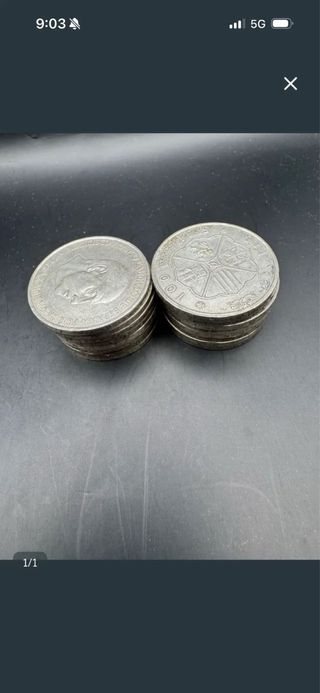 " spot " 16 Monedas 100 Pesetas 1966