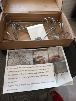 Frutero DIY Metal Plateado