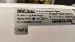 Pantalla Range Rover Evoque