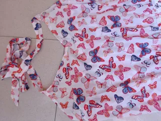 Mono blanco mariposas T.XL