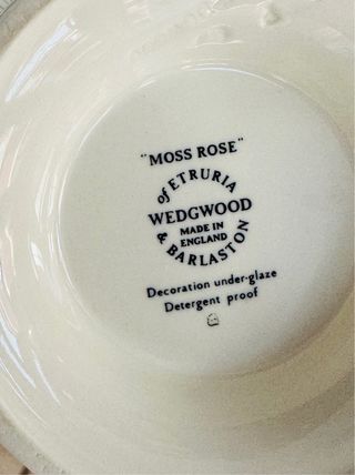 Tetera inglesa marca Wedgwood modelo Moss Rose.