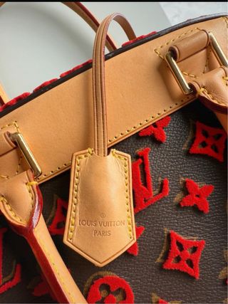 Bolso Louis Vuitton Marrón y Rojo