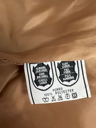 Chaqueta de piel MIDRIO Beige Talla L