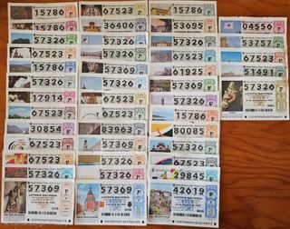 Lotería Nacional Billetes Varios 1999