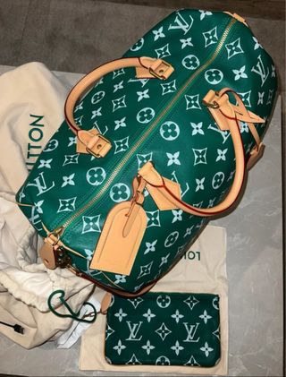 Bolso Louis Vuitton Verde y Beige