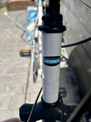 Bicicleta Decathlon Blanca