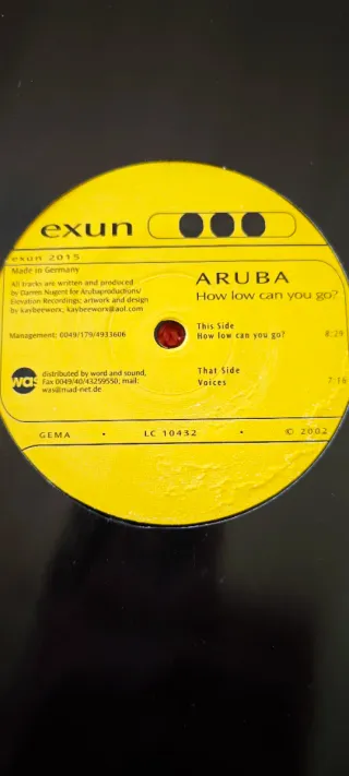 Vinilo Aruba - How low can you go?