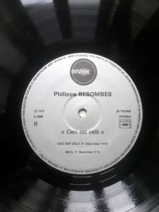 VINILO LP PHILIPPE BESOMBES Ceci est cela