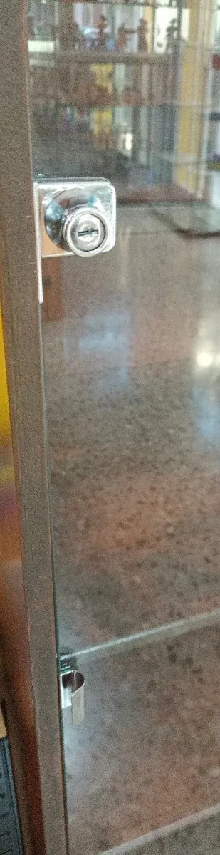Mueble Expositor Madera con puerta de Cristal