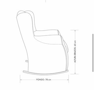 Sillón de lactancia balancín tipo mecedora