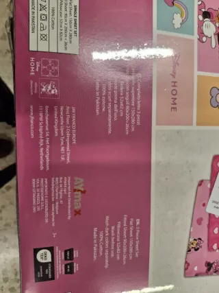 Completo Lenzuola Minnie Mouse Disney 3 Pezzi