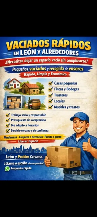 Vaciados en león y pueblos de alrededores