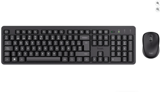 Teclado y ratón inalámbricos Trust Ymo II negro