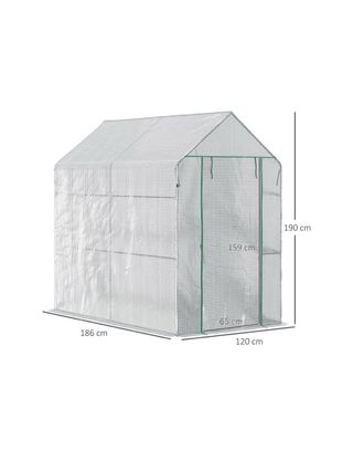 Invernadero OUTSUNNY 845-306V01 Blanco