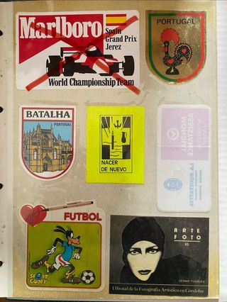 Colección 80 Pegatinas VINTAGE Años 80