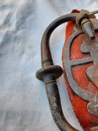 2 Asas Antiguas Bargueño Hierro Forjado