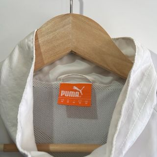 Chaqueta Puma Futbol Vintage Blanca y Negra