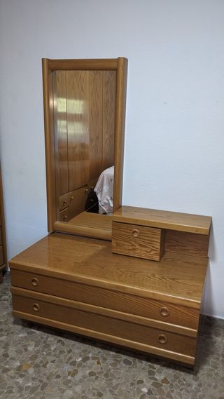 Muebles modulares dormitorio matrimonio roble