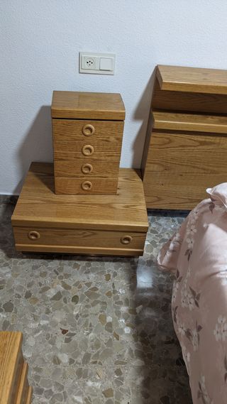 Muebles modulares dormitorio matrimonio roble