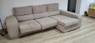 Sofá rinconero 3 plazas beige