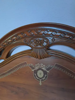 Cabecero y piecero cama 135cm madera