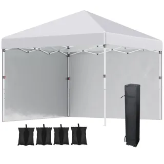 Carpa Plegable 3x3m con 2 Paredes