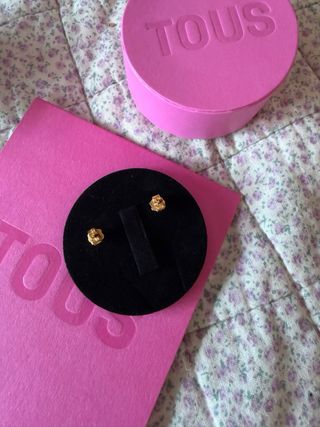 Pendientes Tous Oro Rosa con Brillantes