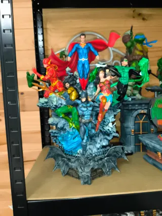 Figura Resina DC Comics 45cm Pintada Mano