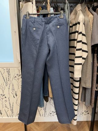 Pantalón Tintoretto Raya diplomática Azul