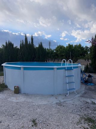 Piscina Desmontable Redonda Acero Galvanizado