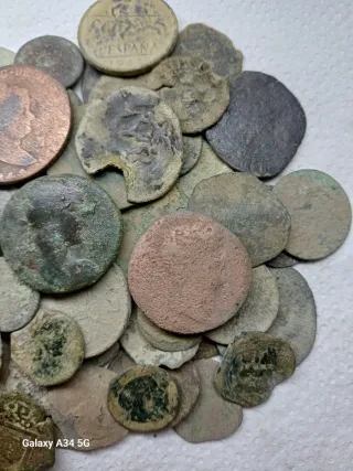 Lote 55 Monedas Antiguas Varias Épocas