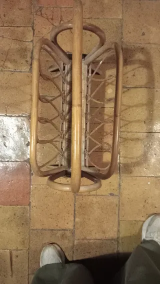 Revistero Vintage Bambú / Rattan
