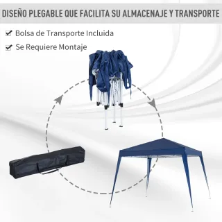 Carpa Plegable 3x3m Pop-up Cenador