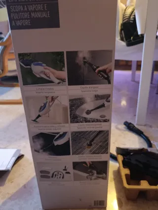 Mopa a vapor aspiradora y accesorios