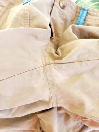 Pantalón Cargo Algodón Beige