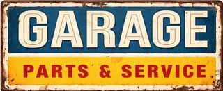Colección Chapas Vintage Garage Parts Rock & Roll