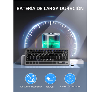 Teclado inalámbrico compacto TECKNET ultrafino