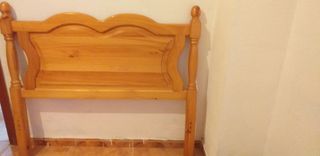 Cabecero de madera pino provenzal 115 cm