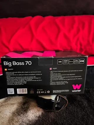 Altavoces Woxter Big Bass 70 | 15W USB+Jack 3.5